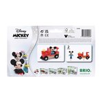 DISNEY Brio Mickey Mouse & Locomotive - Train sans pile pour circuit de train en bois - Ravensburger - Des 3 ans - 32282