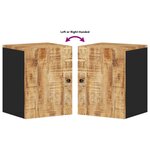 vidaXL Armoire de salle de bain murale 38x33x48cm bois massif manguier