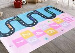 Tapis pour chambre Enfant 100 x 150 cm - Multicolore