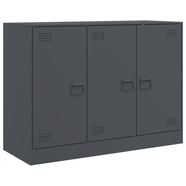 vidaXL Buffet anthracite 99x39x73 cm acier