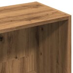 vidaXL Bibliothèque chêne artisanal 36x30x114 cm bois d'ingénierie