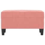 Banc banquette 70 x 35 x 41 cm velours rose 02_0010615