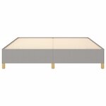 vidaXL Cadre de lit sans matelas gris clair 160x200 cm tissu
