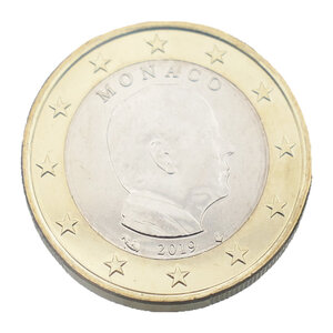 1 euro Monaco 2019 face nationale - Albert II.