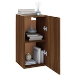 vidaXL Meuble TV Chêne marron 30 5x30x60 cm Bois d'ingénierie