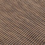 vidaXL Tapis à tissage plat d'extérieur 100x200 cm Marron