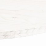 vidaXL Dessus de table blanc 100x50x2 5 cm bois de pin massif ovale