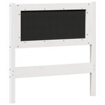 vidaXL Tête de lit Autre Blanc et gris clair 75 cm Bois massif en pin