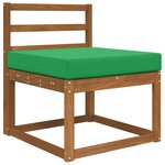 vidaXL Coussin de canapé d'extérieur Polyester Vert 60 x 60 cm