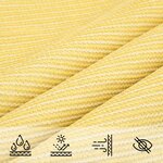 vidaXL Voile d'ombrage 160 g/m² Beige 3/4x2 m PEHD