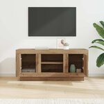 vidaXL Meuble TV Chêne artisanal 102 x 35 x 45 cm Bois d'ingénierie