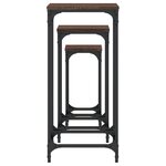 vidaXL Tables d’appoint gigognes 3 Pièces chêne marron bois d'ingénierie