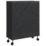 vidaXL Housse de Table de Pingpong Uni Noir 165 x 70 x 185 cm tissu