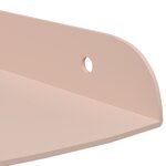 vidaXL Étagère flottante avec étagère 2 Pièces Rose 15 x 15 x 2 cm