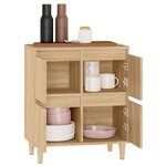 vidaXL Buffet Chêne sonoma 60x35x70 cm Bois d'ingénierie