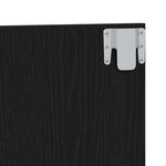 Cabeça de cama vidaXL Chêne noir 200x1 5x80 cm Bois d'ingénierie