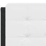 vidaXL Coussin de tête de lit Zadar noir et blanc 120 cm similicuir