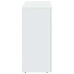 vidaXL Table basse Blanc brillant 102 x 35 x 75 cm Bois d'ingénierie