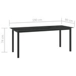 vidaXL Ensemble à manger de jardin 9 Pièces aluminium anthracite