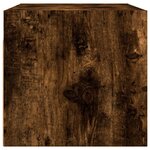 vidaXL Armoires murales et portes vitrées 2Pièces chêne fumé 68 5x37x35cm