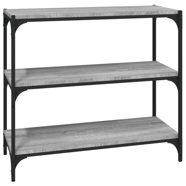 vidaXL Bibliothèque Sonoma gris 80x33x70 5 cm Bois d'ingénierie acier