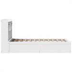 vidaXL Cadre de lit sans matelas blanc 75x190 cm bois de pin massif