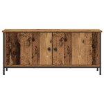 vidaXL Unité TV en bois ancien Bois ancien Panneau de particules