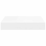 vidaXL Étagères murales flottantes 4 Pièces blanc 23x23 5x3 8 cm MDF