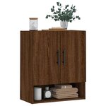 vidaXL Armoire murale chêne marron 60x31x70 cm bois d'ingénierie