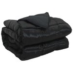 vidaXL Duvet complet toute l'année 135 x 220 cm 300 gsm Noir
