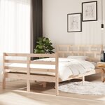 vidaXL Cadre de lit Bois de pin massif 120x200 cm