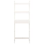 vidaXL Étagère de toilette Blanc 63x26x171 cm Bois de pin massif