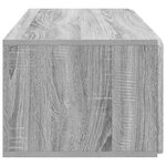 vidaXL Meuble TV mural 78 5 x 41 x 30 cm Sonoma gris Bois d'ingénierie