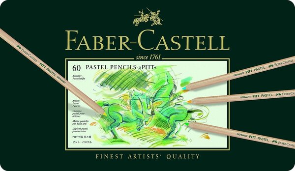 Etui Métal de 60 Crayons de Couleur PITT PASTEL FABER-CASTELL