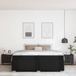 vidaXL Cadre de lit Noir 200 x 200 cm Faux cuir