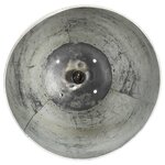 Vidaxl lampe suspendue industrielle 25 w argenté rond 32 cm e27