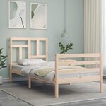 vidaXL Cadre de lit sans matelas bois massif