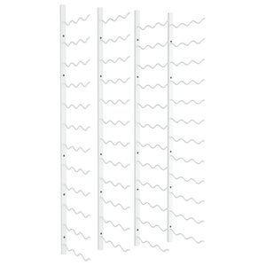 vidaXL Casier à vin mural pour 36 bouteilles 2 Pièces Blanc Fer