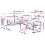vidaXL Ensemble de canapés d'extérieur 8 Pièces Naturel et Anthracite