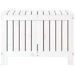 vidaXL Boîte de rangement de jardin Blanc 76x42 5x54 cm Bois de pin