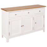 vidaXL Buffet 110x33 5x70 cm Bois de chêne massif