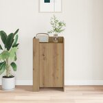 vidaXL Buffet en chêne 45x35x75 cm Bois d'ingénierie