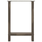 vidaXL Pieds de table à manger en acier naturel 2 pièces 50 x (72-73) cm Acier