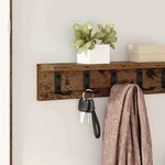 vidaXL Porte-manteau mural Bois ancien 60 x 10.5 x 10.5 cm