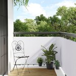 vidaXL Paravent de balcon blanc 600x80 cm résine tressée