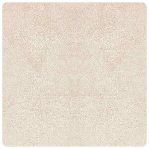 vidaXL Tapis Shaggy Anti-dérapant Crème 120 x 120 cm PP