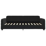 vidaXL Lit de repos sans matelas noir 80x200 cm velours