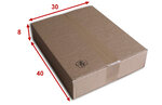 Lot de 25 boîtes carton (n°52) format 400x300x80 mm