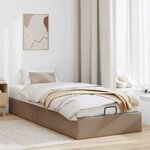 vidaXL Cadre de lit ottoman sans matelas cappuccino 90x190 cm