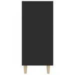 vidaXL Buffet noir 90x34x80 cm bois d'ingénierie